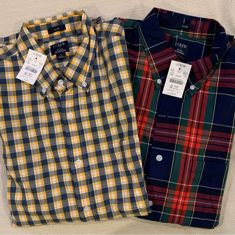 Lot of 2 J Crew button-downs, NWT